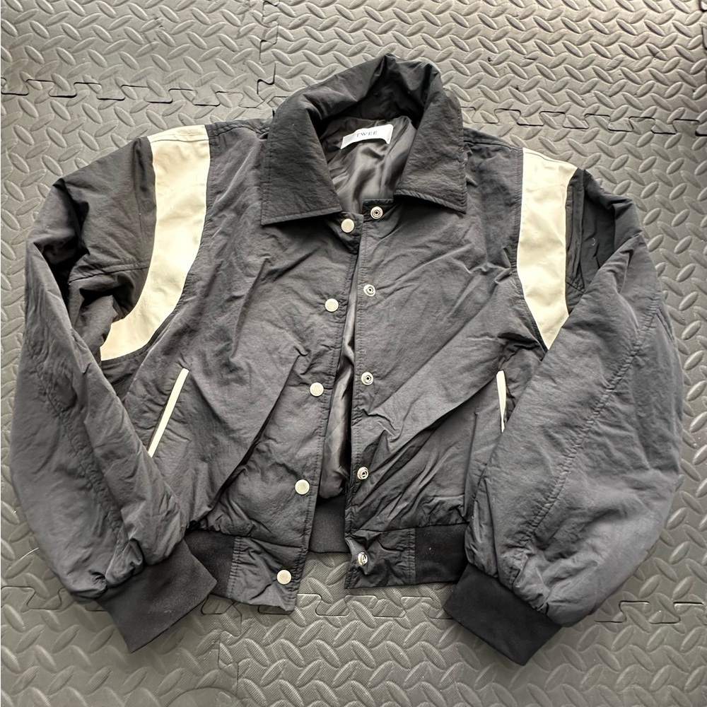 TWEE Stylish Black and Cream Women's Jacket